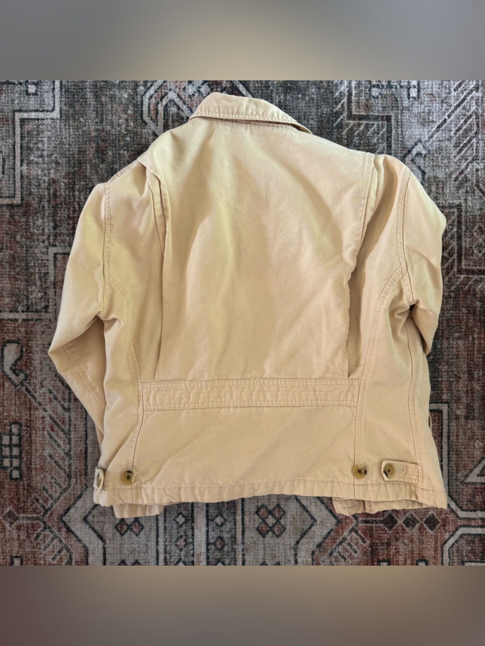 Eddie Bauer Vintage Women’s Canvas Barn Chore Coat Jacket Flannel Lined Outdoors - Picture 4 of 4